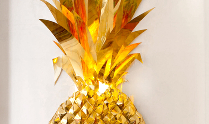 Gold Paper Pineapple