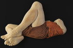 Relief Study of Andrew Lying Down in Brown Shorts 1