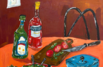 Shama Johns'Cooking at Home with a side of Negroni' 50x60 , oil on canvas.png