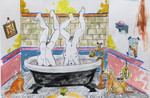 C Orr, Laugh in the Bath, watercolour and pencil, 42 x 28 cm, 2025.jpg